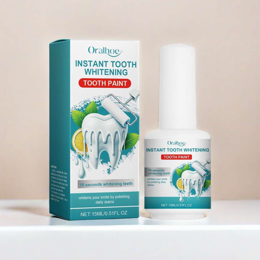 15ml Peppermint Teeth Whitening Tooth Paint for Basic Cleaning Gluten-Free Natural Extracts