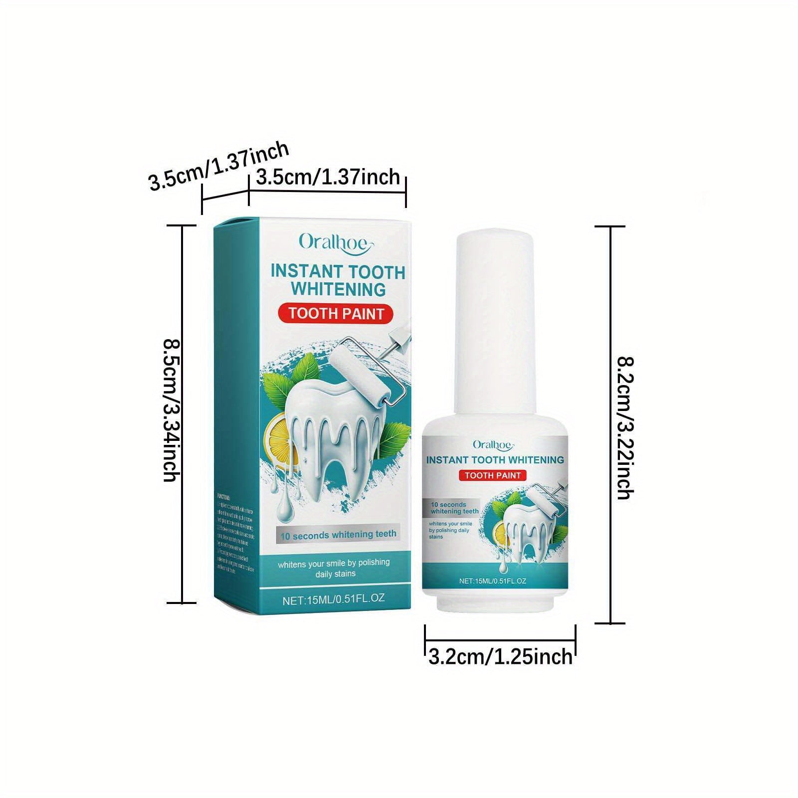 15ml Peppermint Teeth Whitening Tooth Paint for Basic Cleaning Gluten-Free Natural Extracts