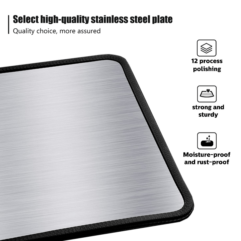 Protector de salpicaduras de acero inoxidable para estufa de gas, resistente al calor, fácil de limpiar, protector de encimera de cocina