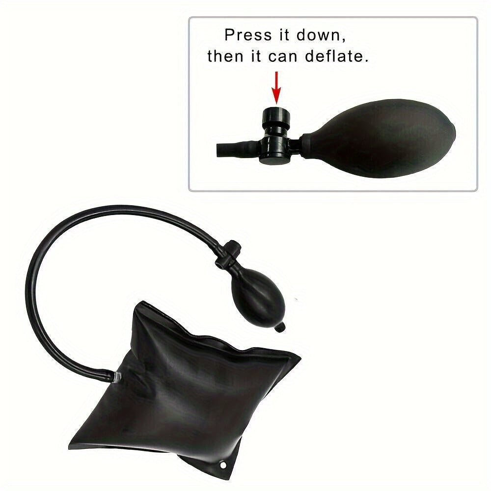 Universal avtomobil eshigi ta'mirlash asboblar to'plami, qora havo pompasi bilan