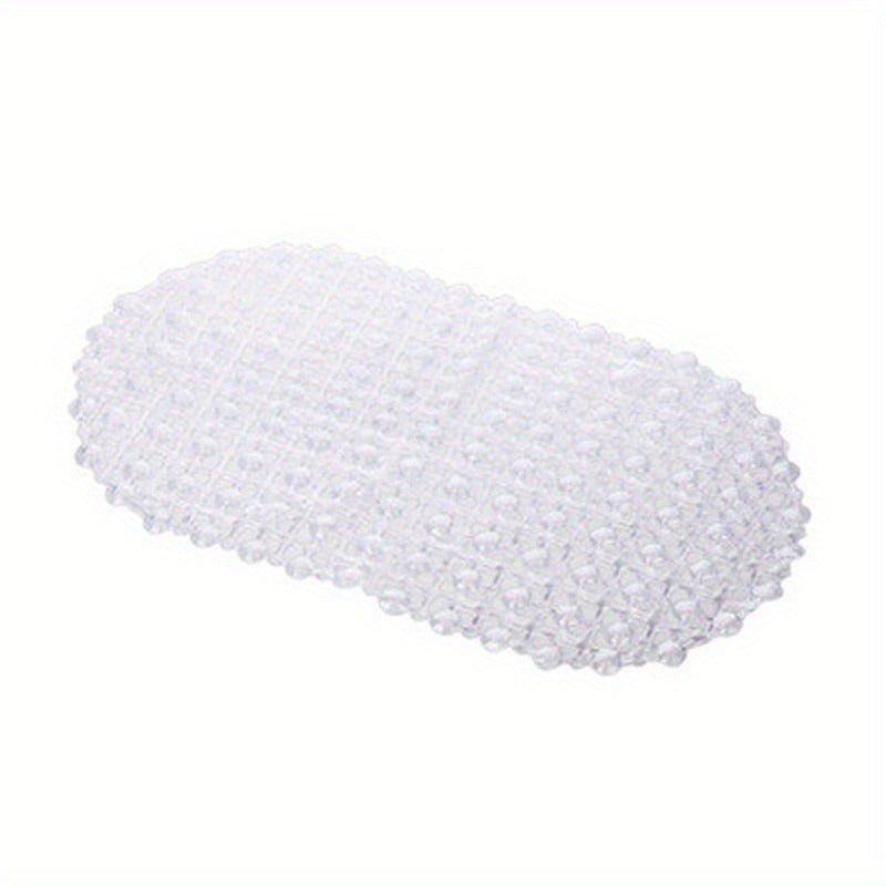 Non-Slip PVC Bath Mat with Suction Cups and Massage Bumps for Bathroom Safety