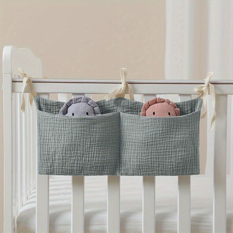 Kids Nursery Storage Bag Hanging Organizer for Travel and Bedroom Space Saving Nylon