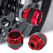 Universal Carbon Fiber Motorcycle Front Fork Stem Caps for Motorbike Scooter