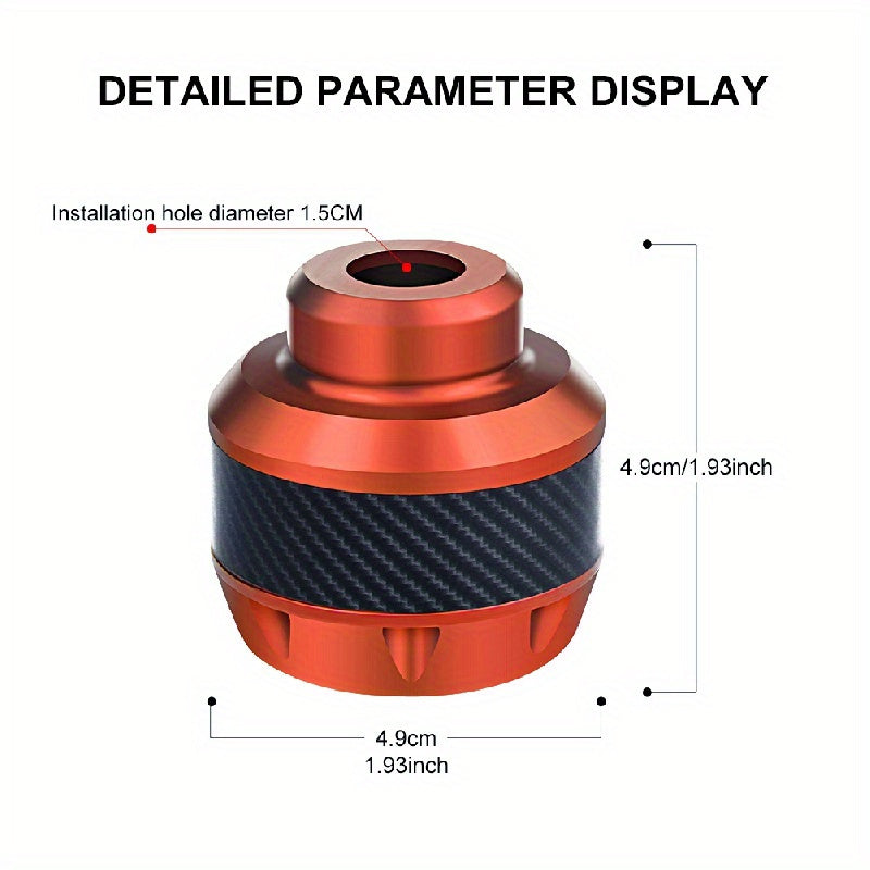 Universal Carbon Fiber Motorcycle Front Fork Stem Caps for Motorbike Scooter