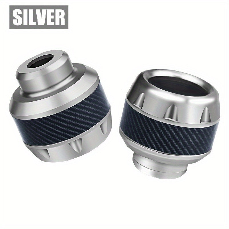 Universal Carbon Fiber Motorcycle Front Fork Stem Caps for Motorbike Scooter