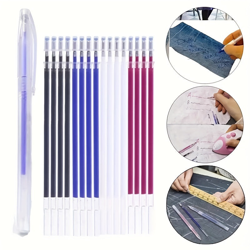 11-Piece Hot-Erase Magic Markers for DIY Hand Sewing Marking Lines