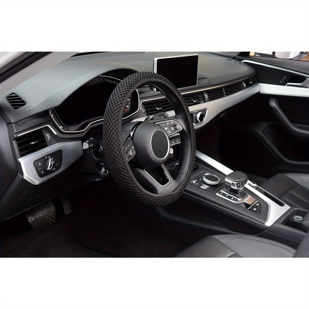 Microfiber Steering Wheel Cover All Seasons Anti-Slip Odorless