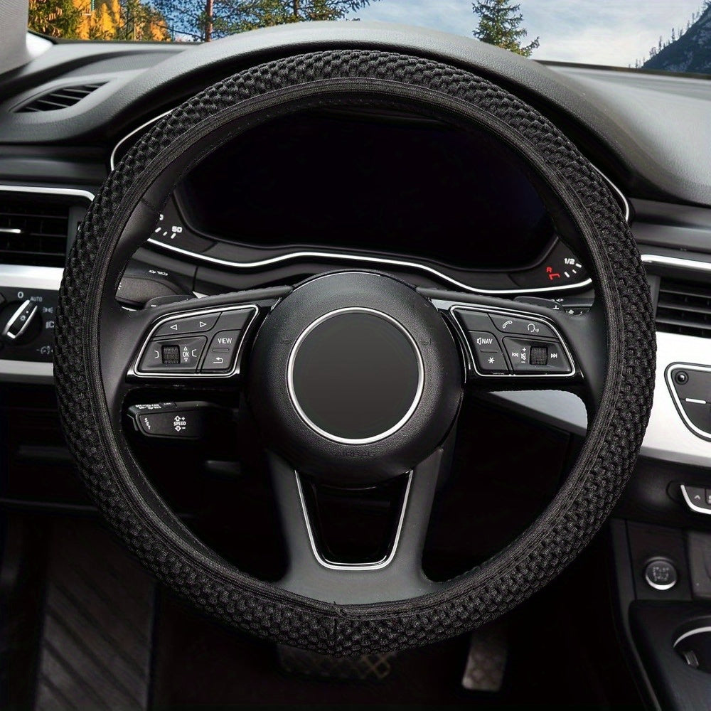 Microfiber Steering Wheel Cover All Seasons Anti-Slip Odorless