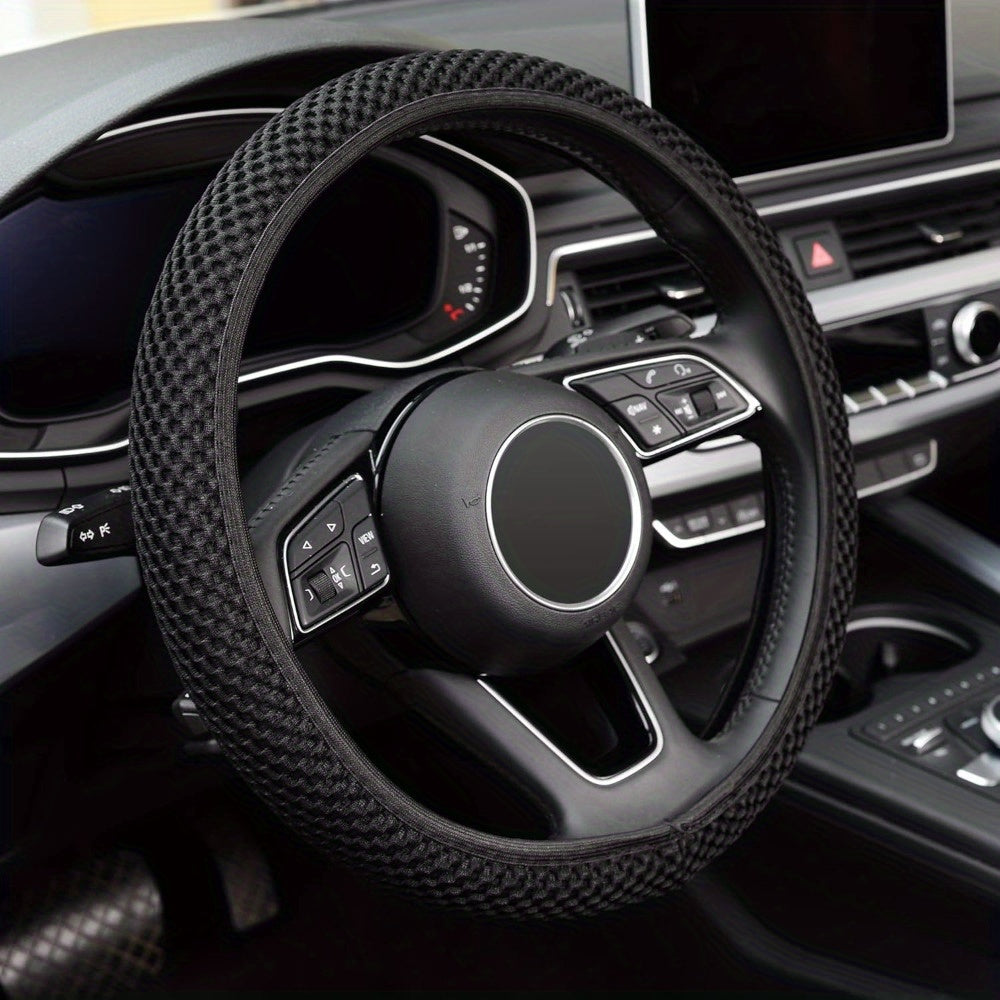 Microfiber Steering Wheel Cover All Seasons Anti-Slip Odorless