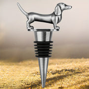 Red Wine Stopper Dachshund-Shaped Party Accessory for Birthdays Holidays