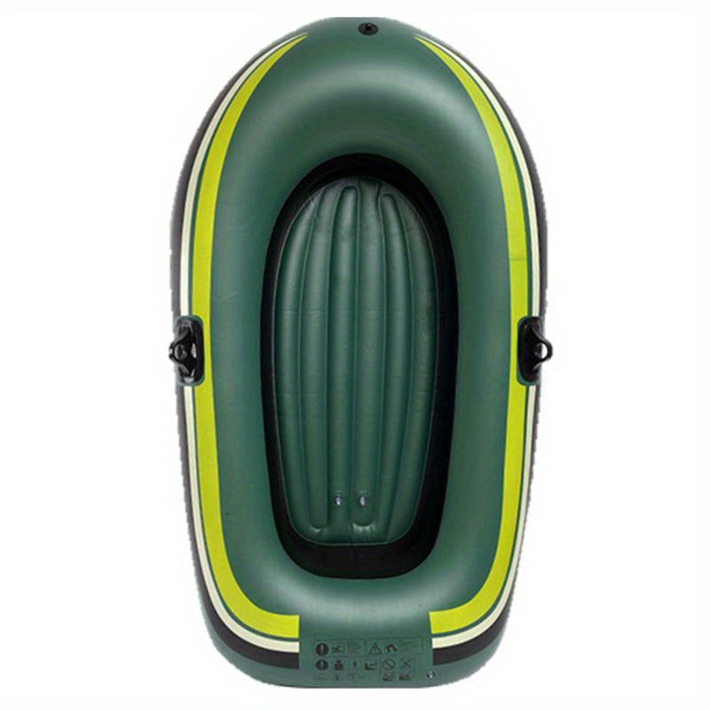 Large Inflatable PVC Kayak with Steering Wheel, 95kg Capacity for Family Water Activities