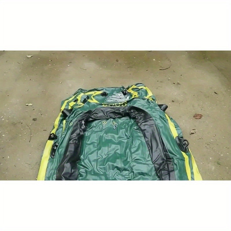 Large Inflatable PVC Kayak with Steering Wheel, 95kg Capacity for Family Water Activities