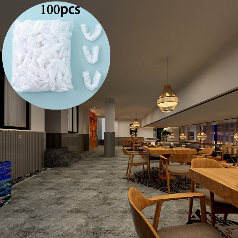 100 Disposable Food Covers Plastic Food Covers for Kitchen and Restaurant Use