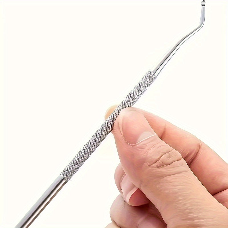Stainless Steel Toenail Lifter Curved Nail Spoon Foot Care Pedicure Tool