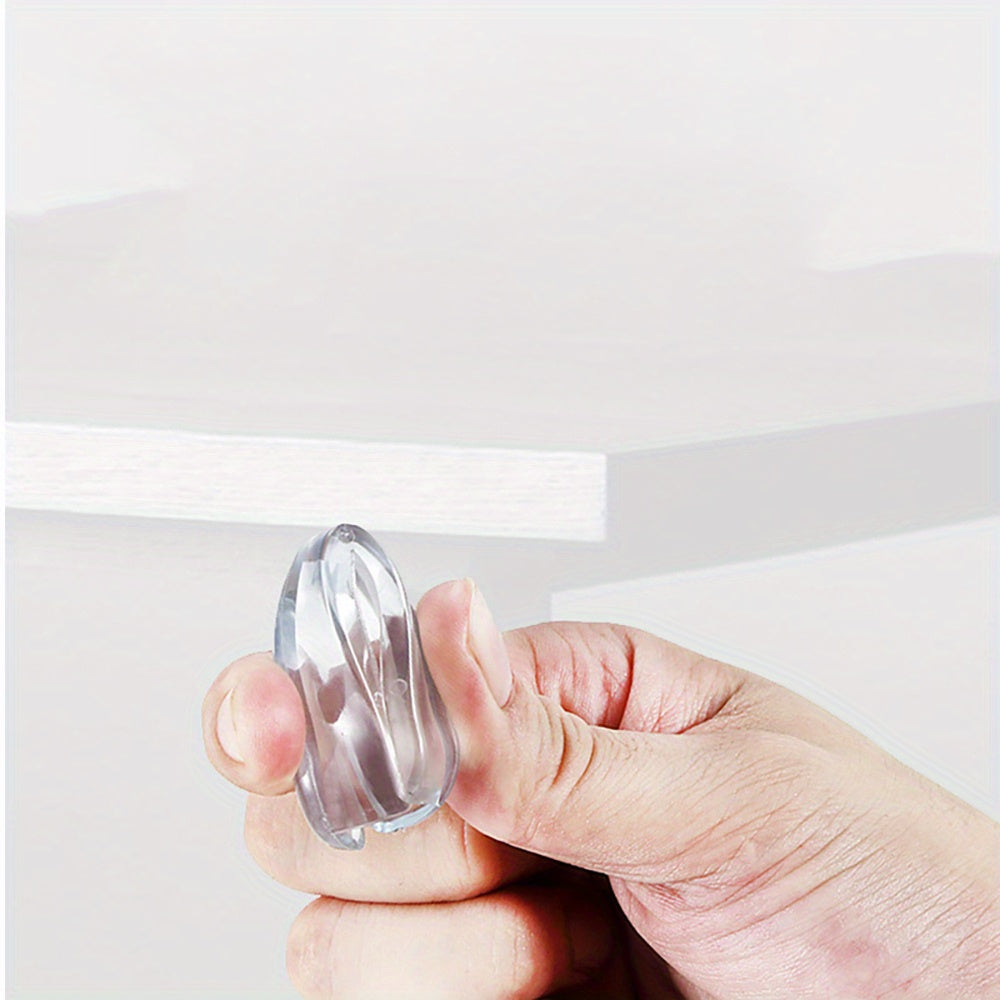 Mebel shkaflari, shisha va stol uchun 10 ta shaffof silikon burchak himoyachilari