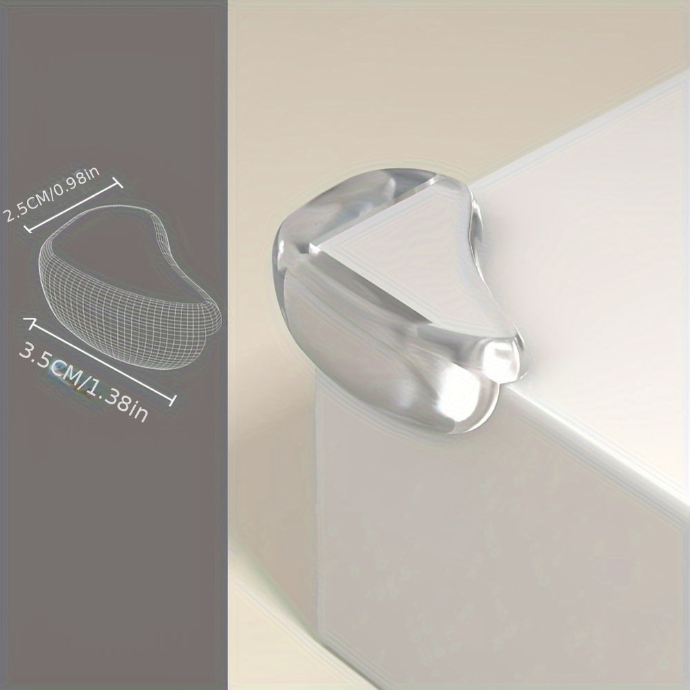 Mebel shkaflari, shisha va stol uchun 10 ta shaffof silikon burchak himoyachilari