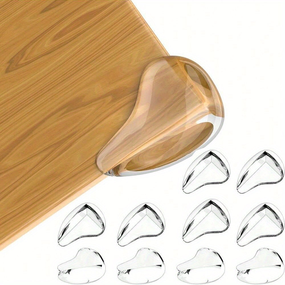 Mebel shkaflari, shisha va stol uchun 10 ta shaffof silikon burchak himoyachilari