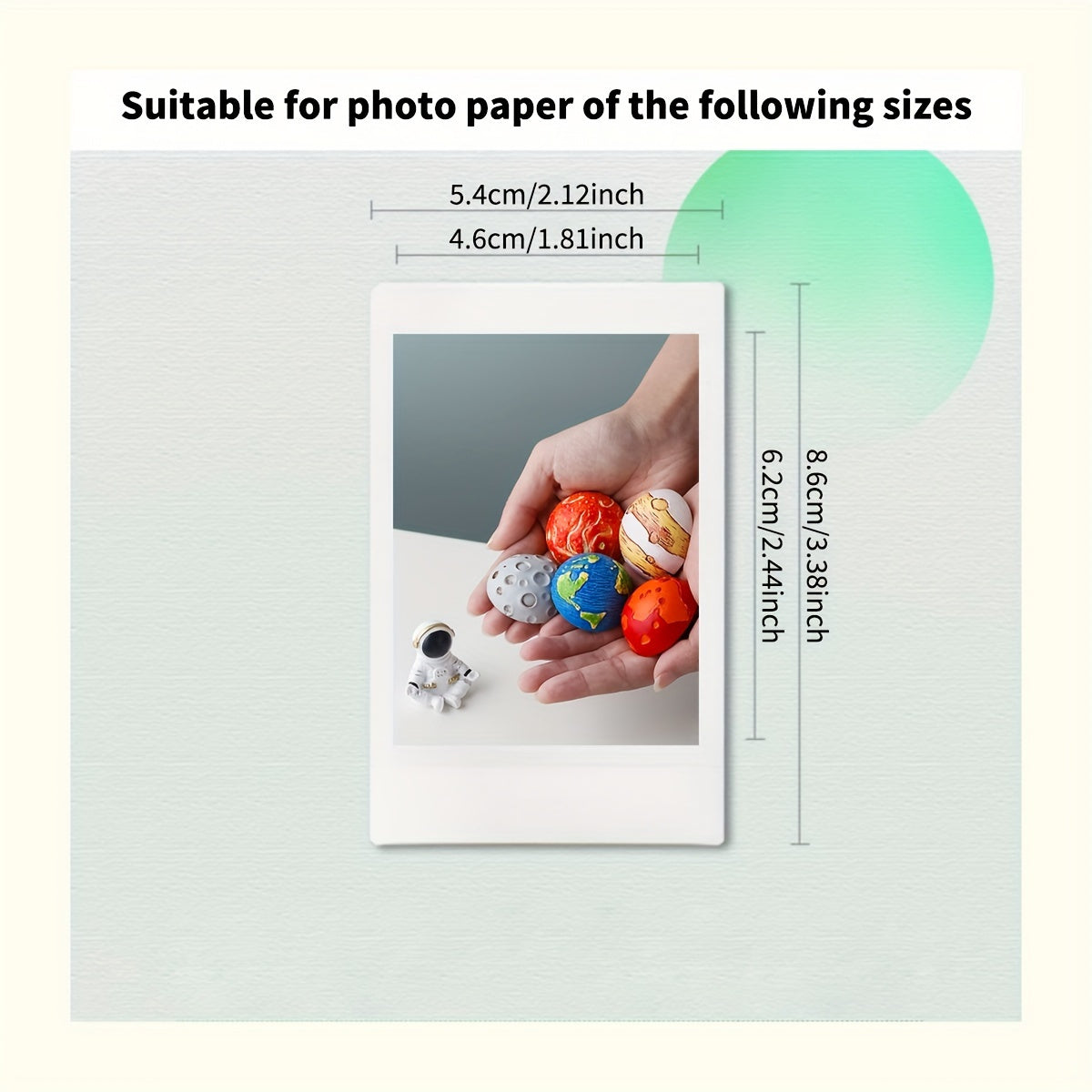 Set of 6 3-Inch Magnetic Photo Frames for Refrigerator Display