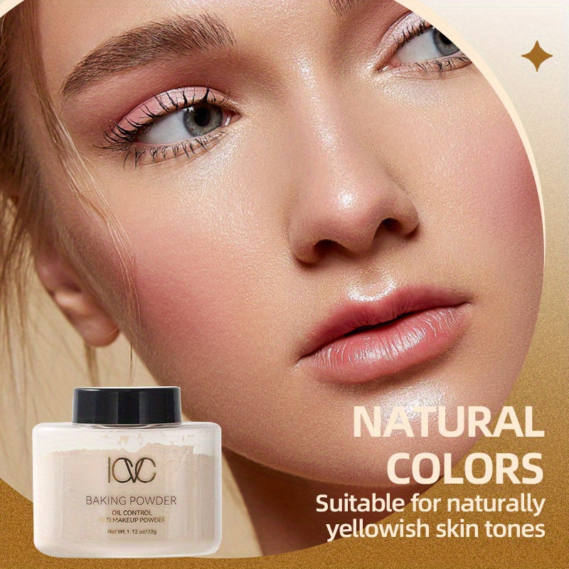 Polvo suelto para todo tipo de piel, acabado natural, control de grasa