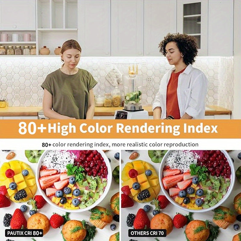 32.8ft LED Strip Lights 24V Warm Cold White Easy Install Adhesive Backing for Living Room Kitchen Bedroom