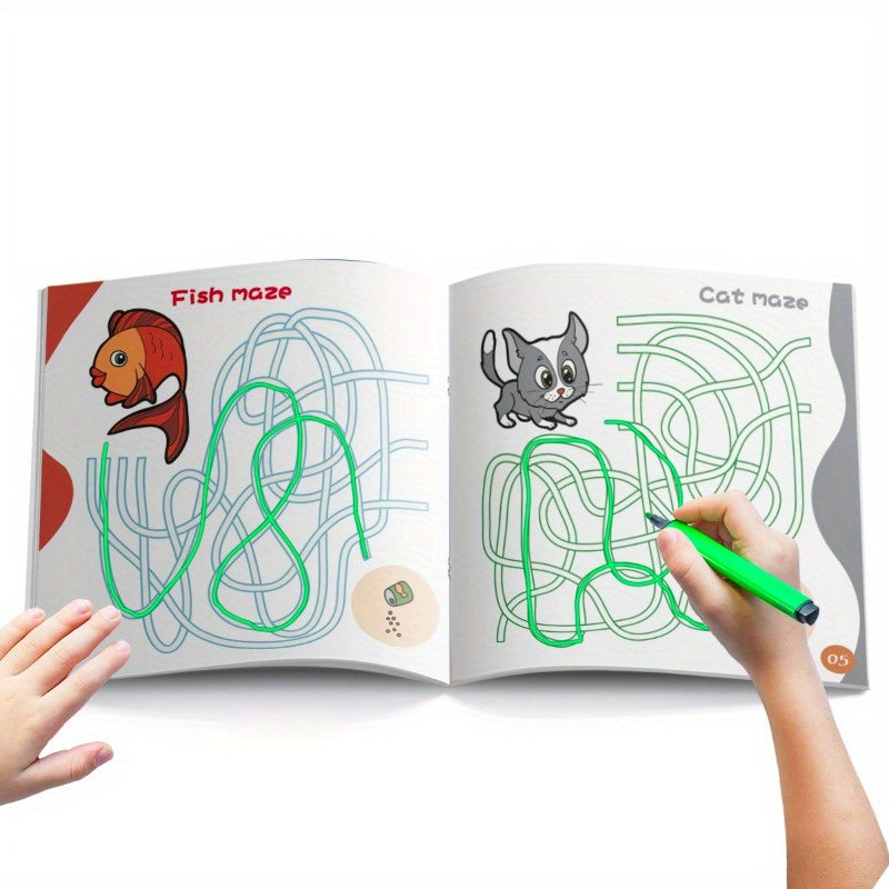 Kids Maze Activity Book for Ages 5+ Cognitive Skills Development English Edition