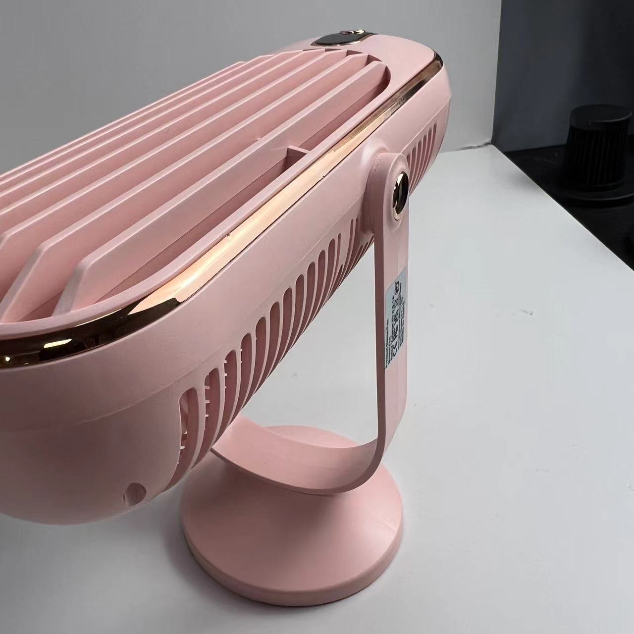 2025 Upgraded Large Battery Dual Motor Portable Desktop Fan with 5-Speed Cooling