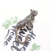 Cheetah Brooch Pin Vintage Rhinestones Fashion Jewelry for Women