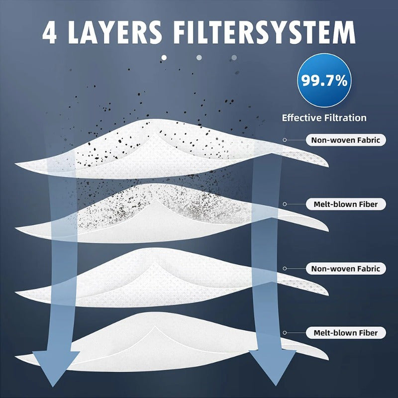 Roborock Q Revo, Qrevo Pro va Qrevo Maxv qismlari uchun yuqori sig'imli axlat qoplari va mopa padlari aksessuarlar - 10 ta chang qopqog'i kiritilgan.