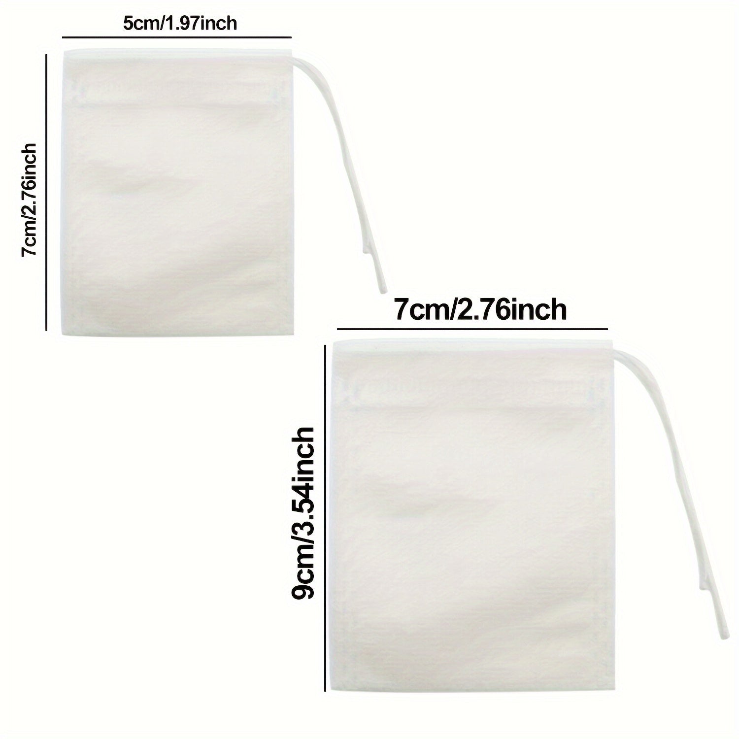 100 ta foydalanishga tayyor chiziqli choy paketlari, yirik barglar va ziravorlar uchun