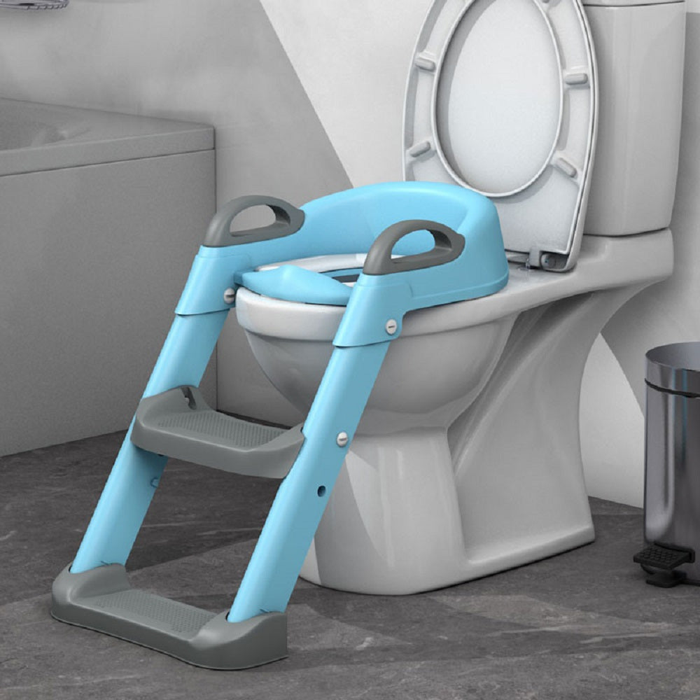 Bolalar uchun bukiladigan hojatxona o'quv stuli - O'rindiq poydevori bilan portativ hojatxona, o'g'il va qizlar uchun mustahkam plastikdan tayyorlangan