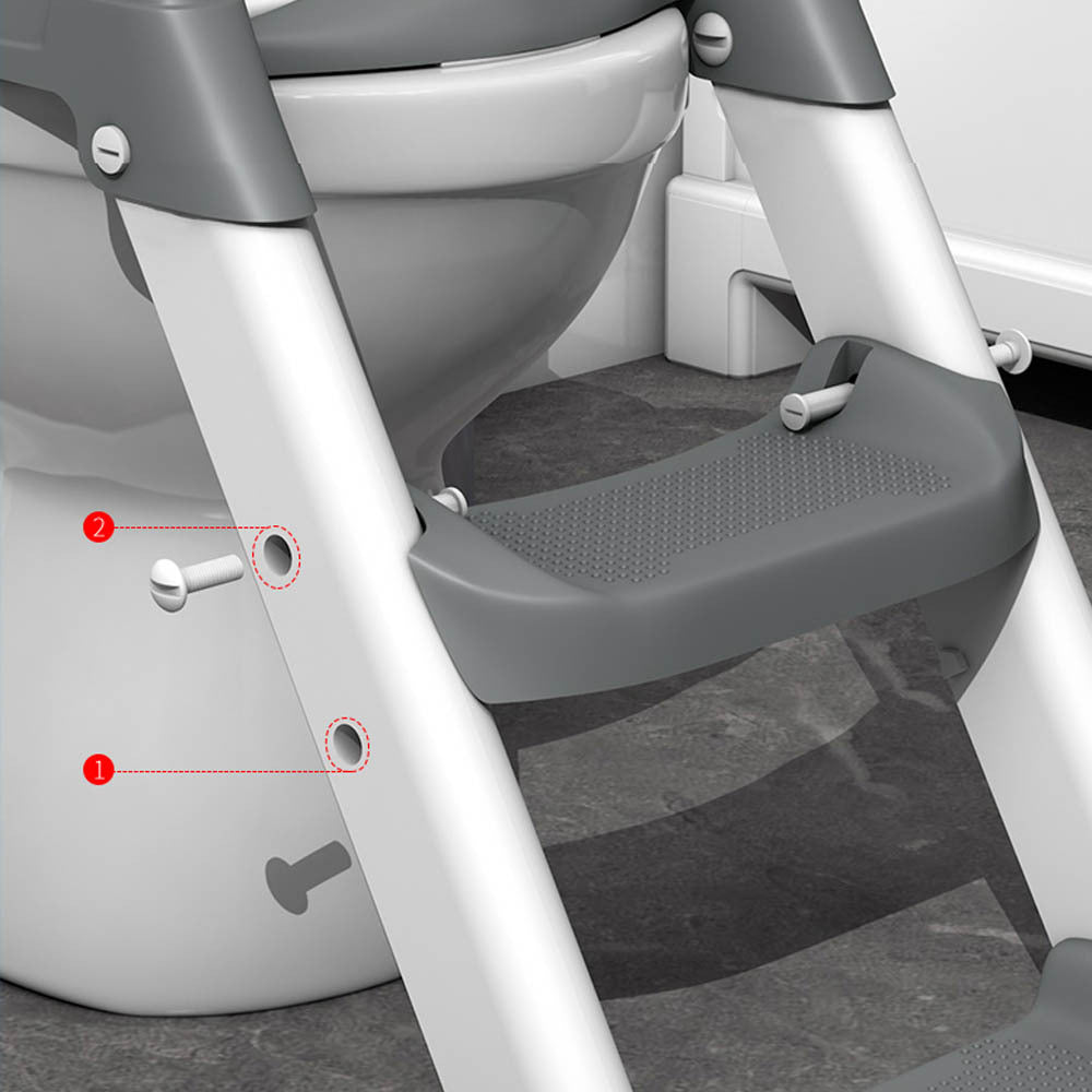 Soporte para cepillo de inodoro con taburete de escalera plegable accesorio de baño