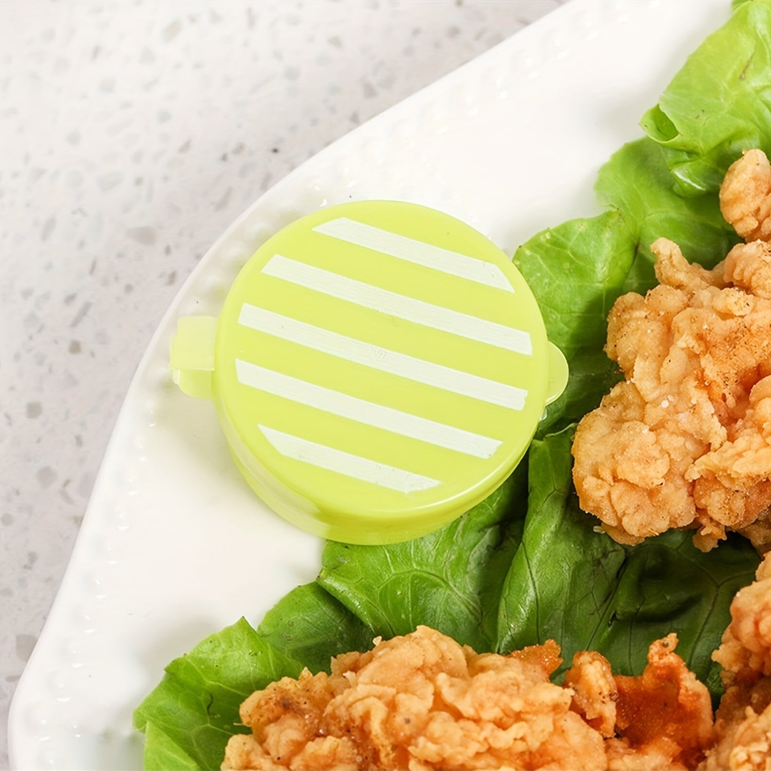 Set of 4 Mini Leak-Proof Plastic Sauce Containers for Lunch and Kitchen Storage