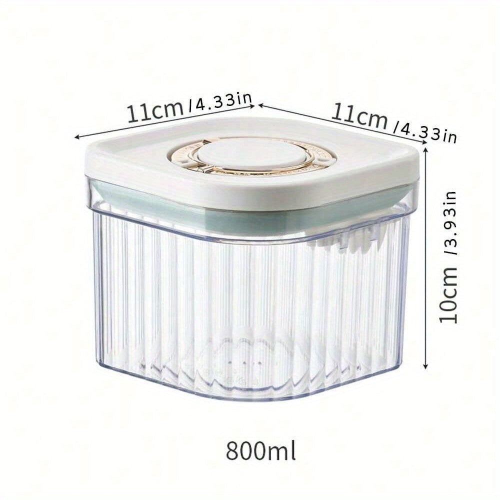 Yopiq qopqoq va formula saqlash uchun alohida bo'limlari bo'lgan ko'chma sut kukuni idishi, yosh bolalar uchun mos.