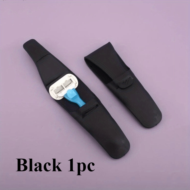 Estuche de viaje para afeitadora unisex con soporte para maquinilla de afeitar manual, hipoalergénico, portátil