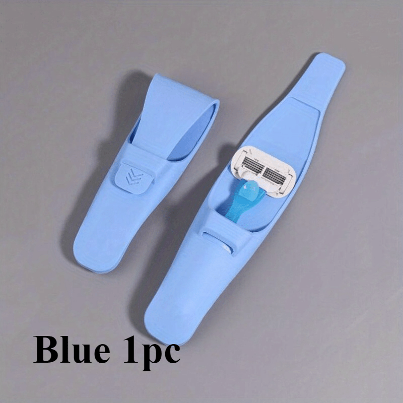 Estuche de viaje para afeitadora unisex con soporte para maquinilla de afeitar manual, hipoalergénico, portátil