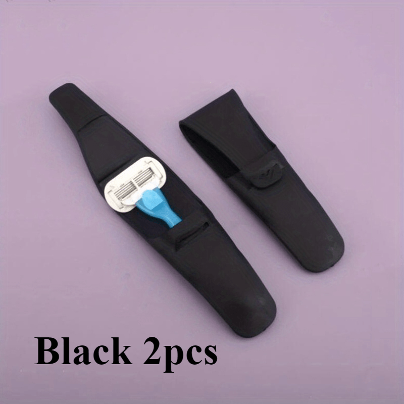 Estuche de viaje para afeitadora unisex con soporte para maquinilla de afeitar manual, hipoalergénico, portátil