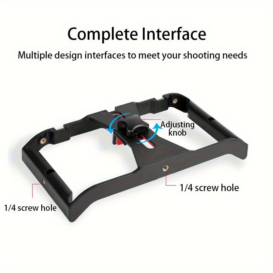 Ручной стабилизатор камеры с микрофонной стойкой, материал ABS, 3 порта холодной обуви