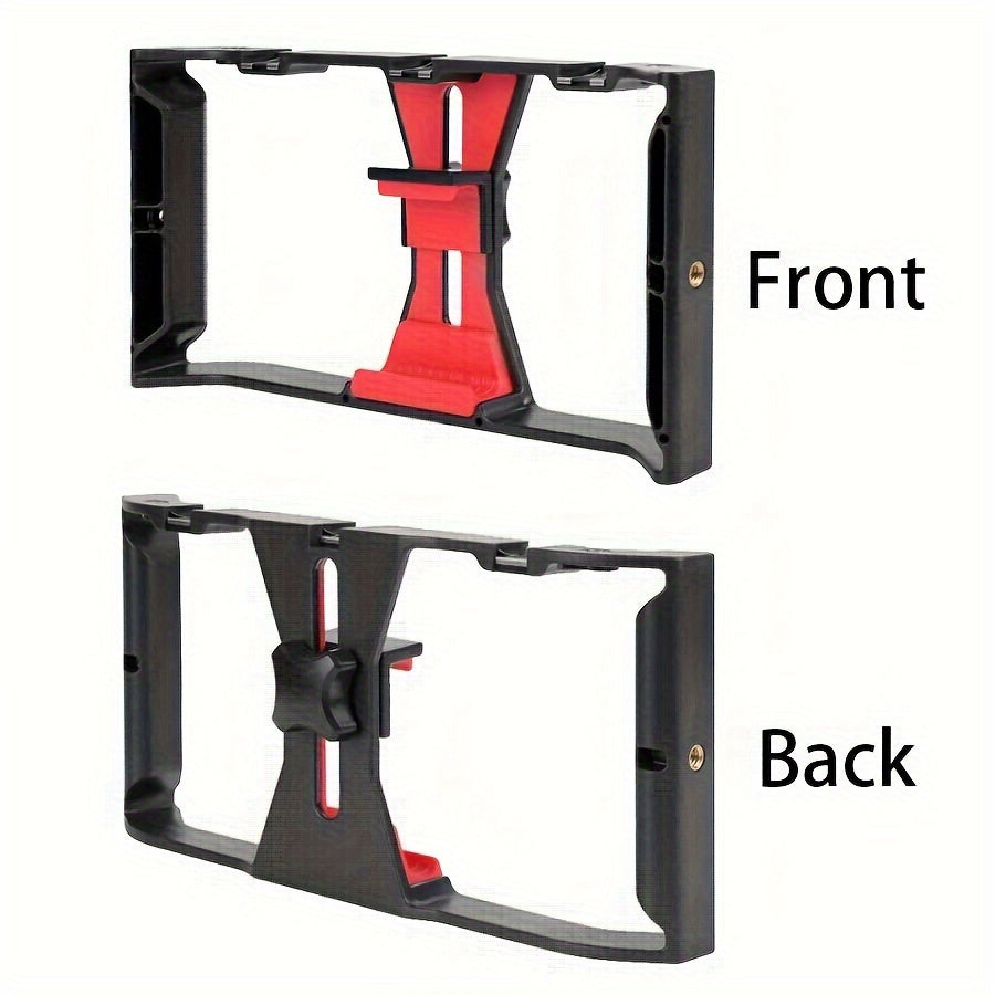 Ручной стабилизатор камеры с микрофонной стойкой, материал ABS, 3 порта холодной обуви
