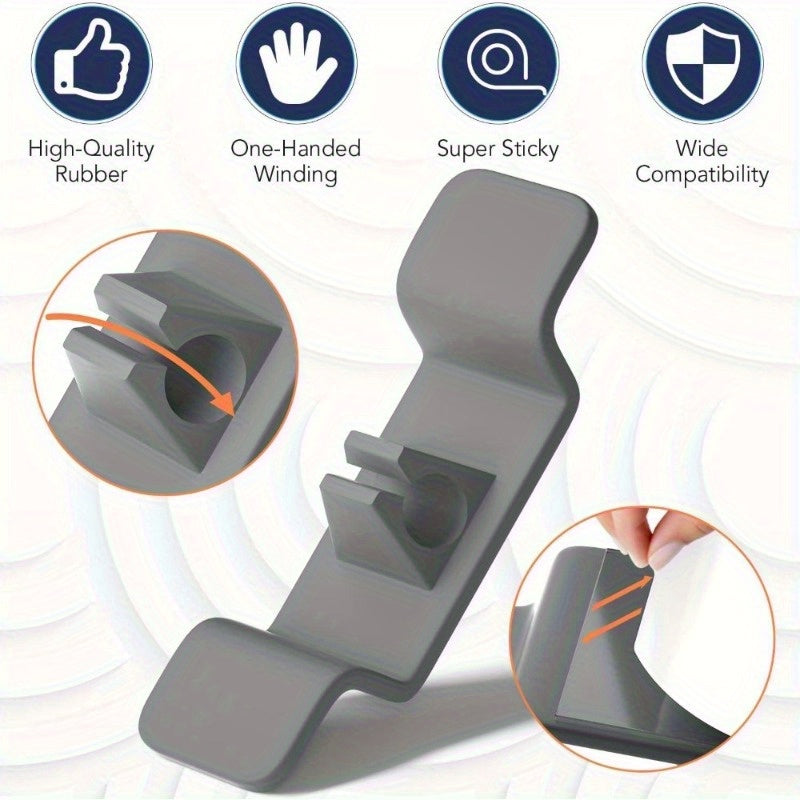 Набор из 8 многоцветных органайзеров для шнуров кухонных приборов - обертки и держатели для блендеров, кофеварок, скороварок и фритюрниц.