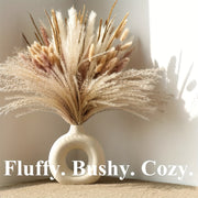 120 Pieces Dried Pampas Grass Natural White Beige Boho Decor Wedding Centerpiece