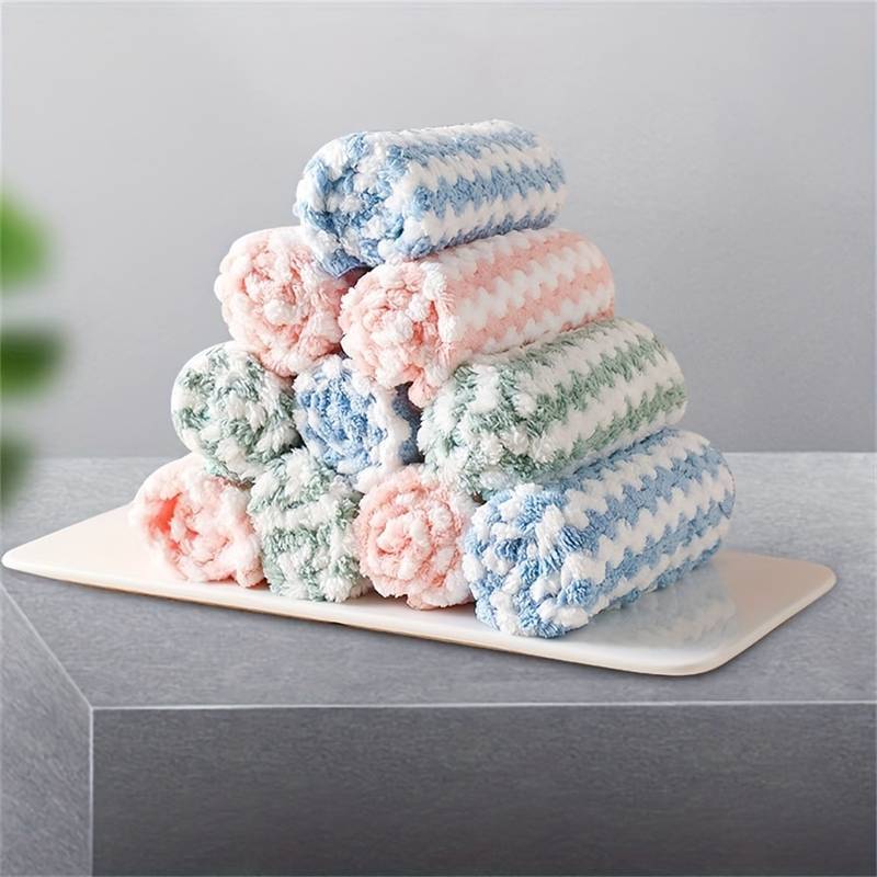 5 ta vintage paxta idish tozalash matolari to'plami, kosmik mavzudagi dizayn, qo'l bilan yuvish uchun namni o'zlashtiruvchi va engil.