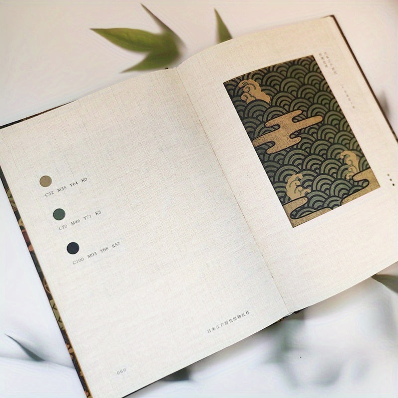 Japanese Edo Period Textile Patterns Hardcover Book Chinese Edition Traditional Designs 128 Pages