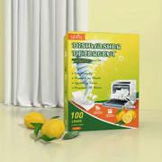Lemon Scent Dishwashing Tablets 100 Loads, Removes Grease, Gentle on Hands