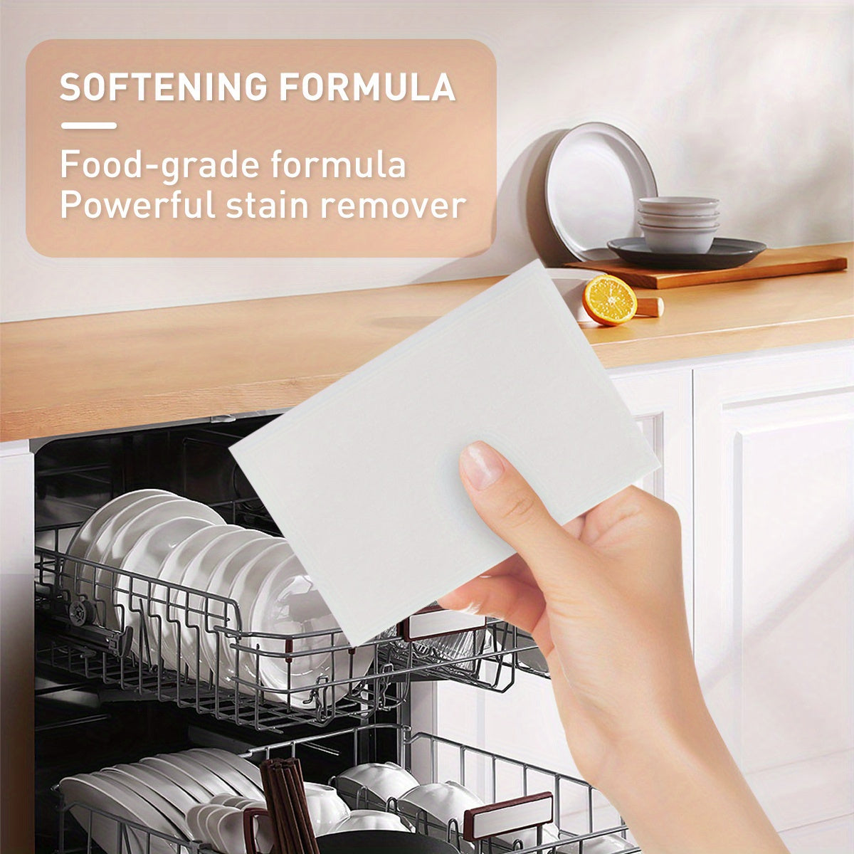 Lemon Scent Dishwashing Tablets 100 Loads, Removes Grease, Gentle on Hands