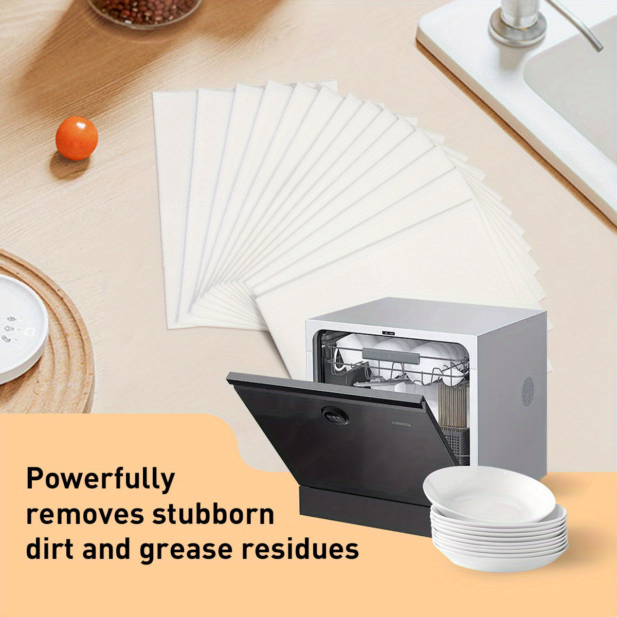 Lemon Scent Dishwashing Tablets 100 Loads, Removes Grease, Gentle on Hands