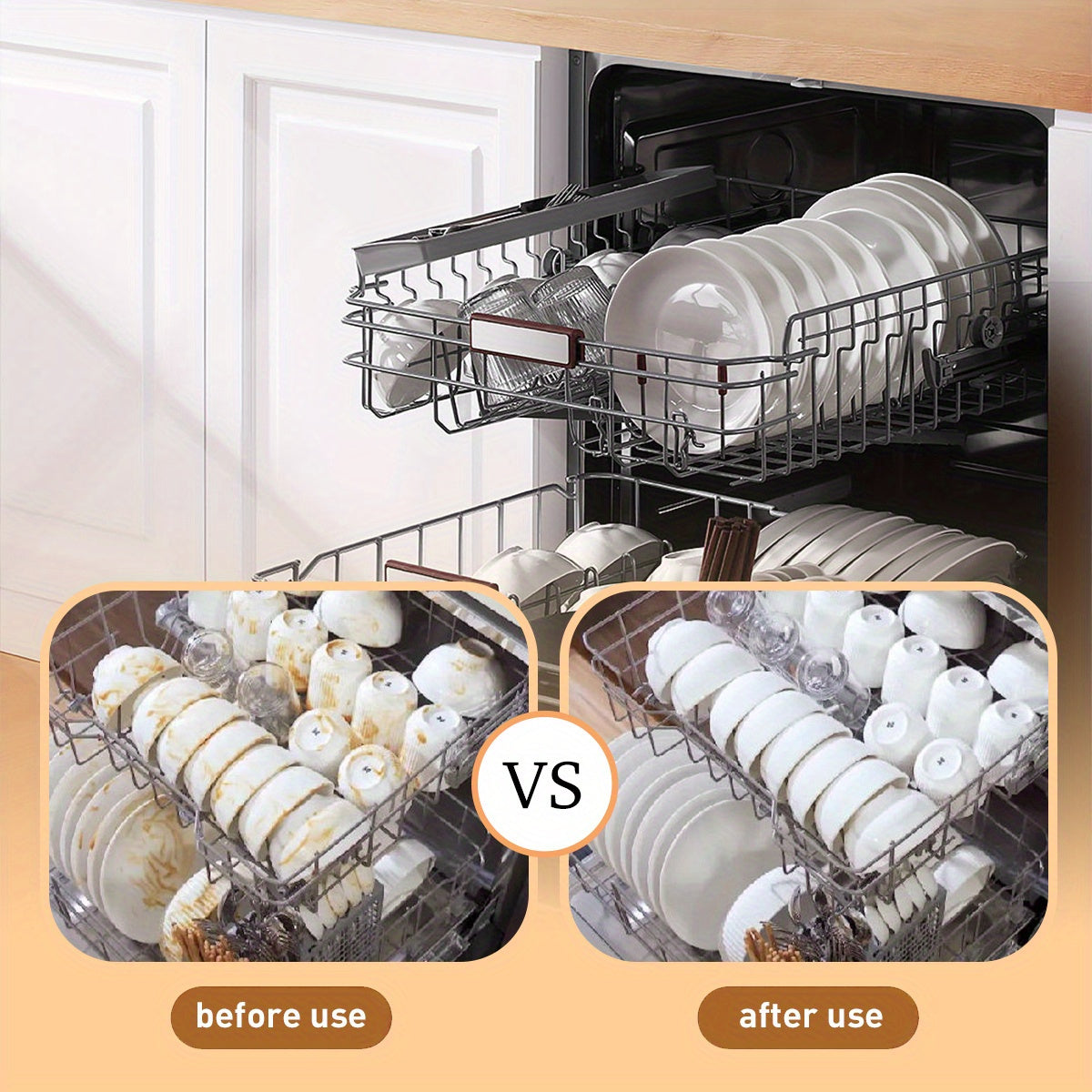 Lemon Scent Dishwashing Tablets 100 Loads, Removes Grease, Gentle on Hands