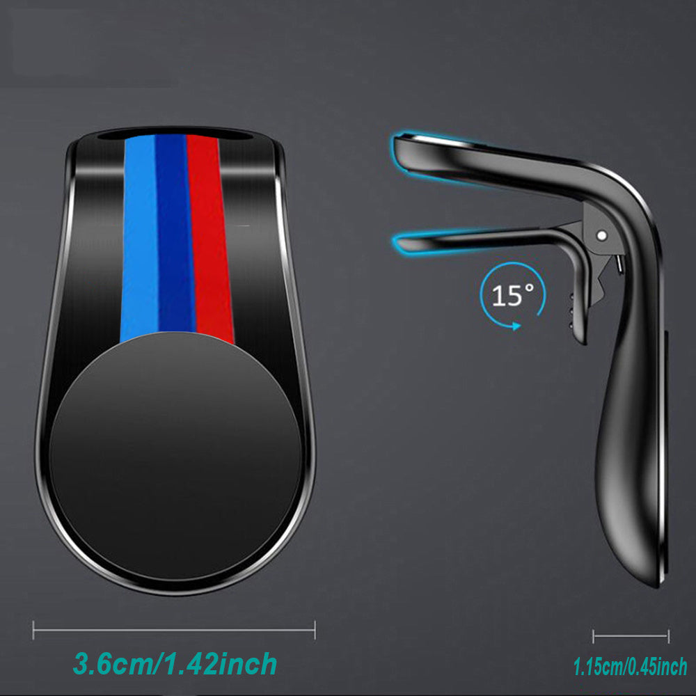 Soporte universal para coche con aluminio, resistente al agua, para teléfono, con clip de ventilación, giratorio