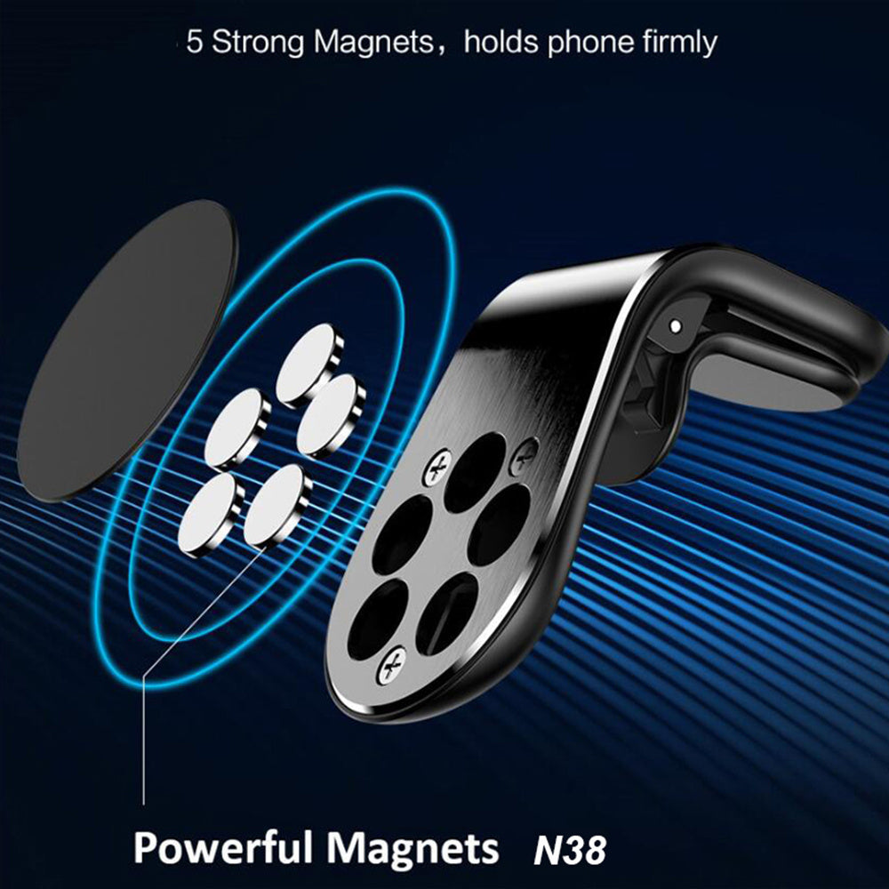 Soporte universal para coche con aluminio, resistente al agua, para teléfono, con clip de ventilación, giratorio