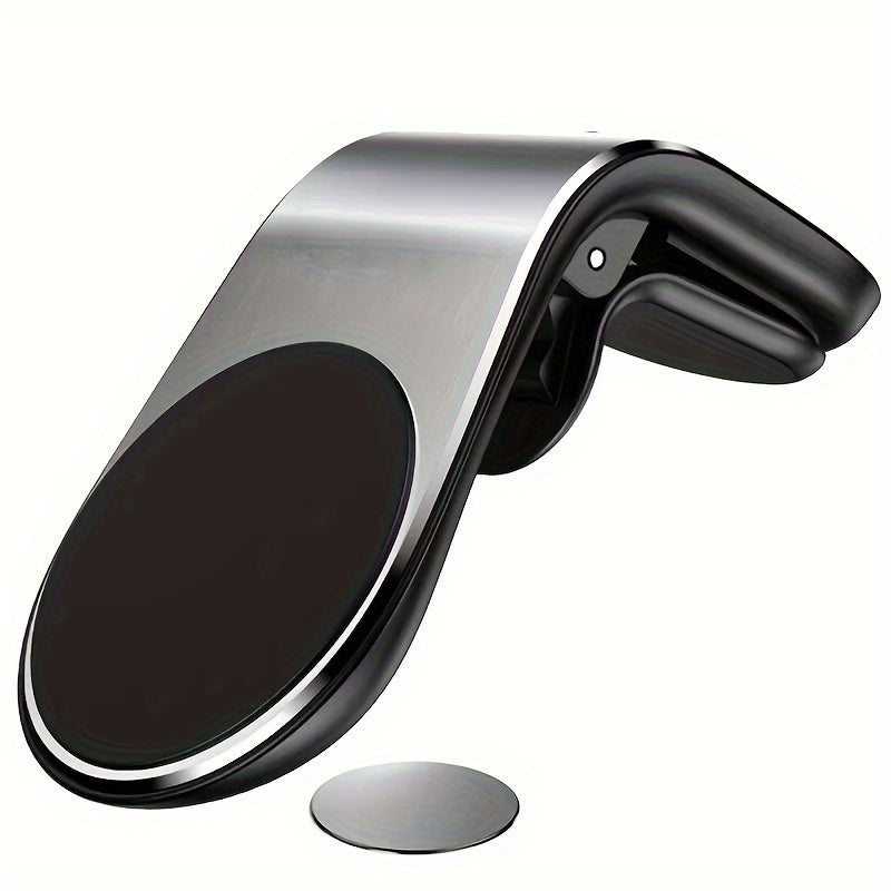 Magnetic Car Phone Holder Foldable Golden Mobile Support For iPhone Xiaomi