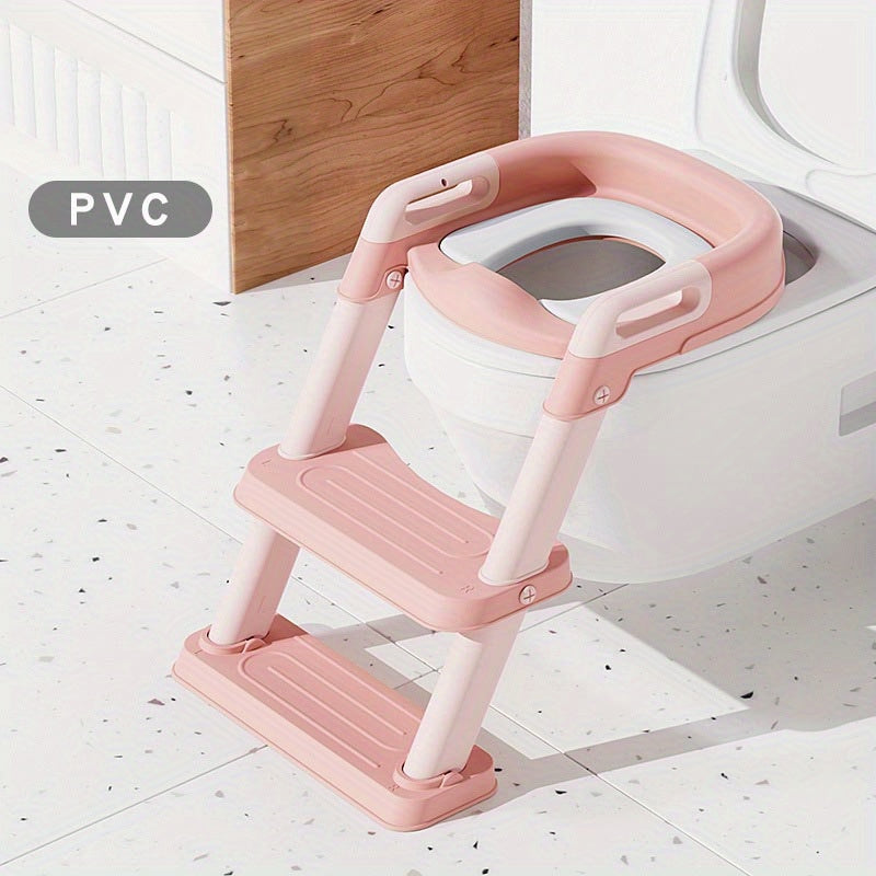 Children's Potty Training Toilet Seat with Step Stool Secure Comfortable for Little Ones